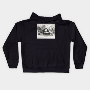 Reverse Psychology Punch Cartoon 1888 Kids Hoodie